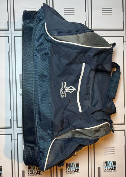 Chris Harris - Titans Rugby Canterbury Medium Rugby Kit Bag Initialed CH [Navy]