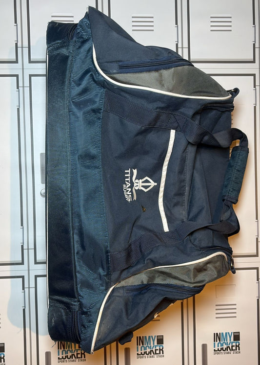 Chris Harris - Titans Rugby Canterbury Medium Rugby Kit Bag Initialed CH [Navy]