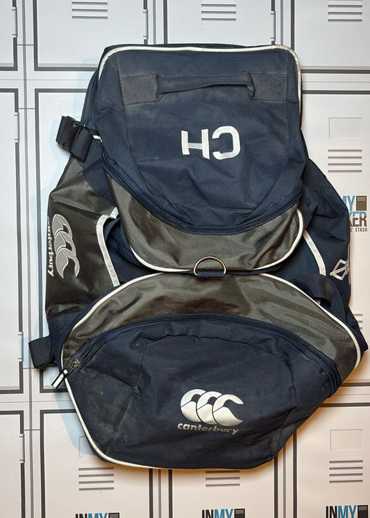 Chris Harris - Titans Rugby Canterbury Medium Rugby Kit Bag Initialed CH [Navy]