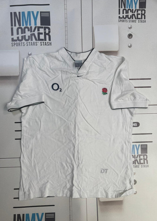 England Rugby - Initialled Collared T-Shirt [White]