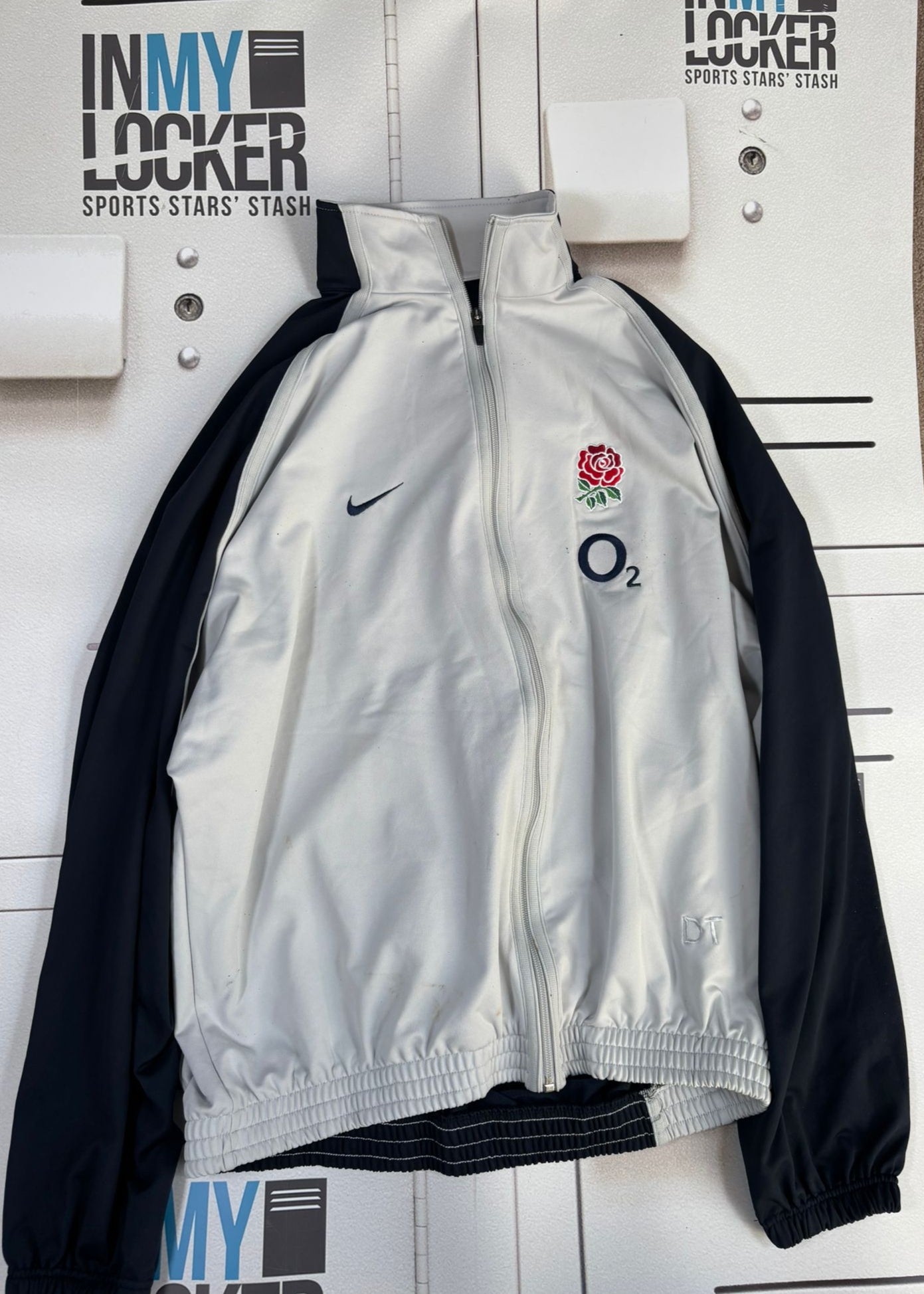 England Rugby - Initialled Full Zip Training Jacket [White]