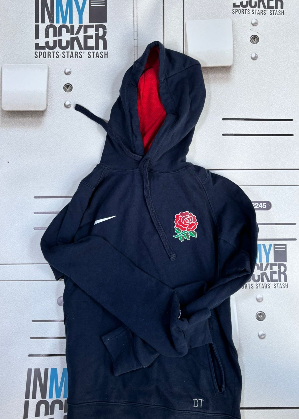 England Rugby - Initialled England Hoodie [Navy]