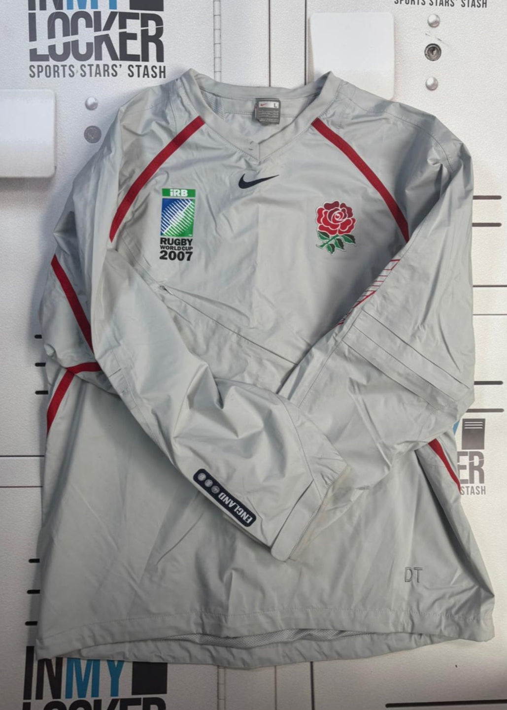 England Rugby - Initialled RWC 2007 Waterproof Training Jacket [Grey]