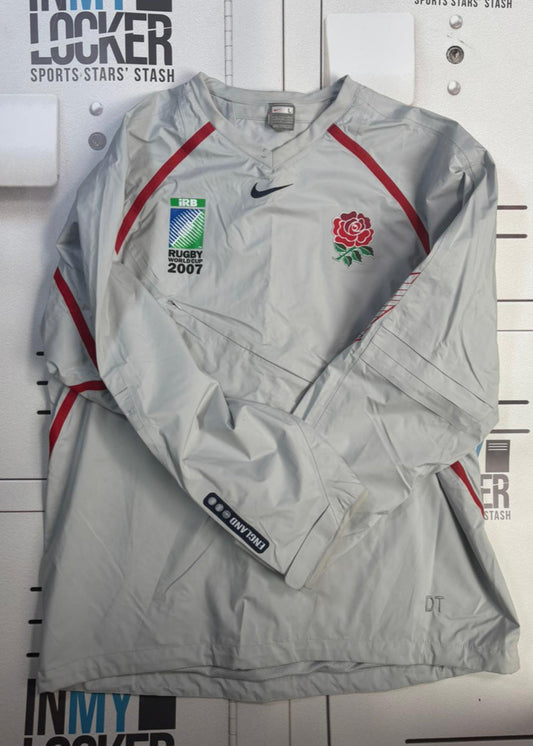 England Rugby - Initialled RWC 2007 Waterproof Training Jacket [Grey]
