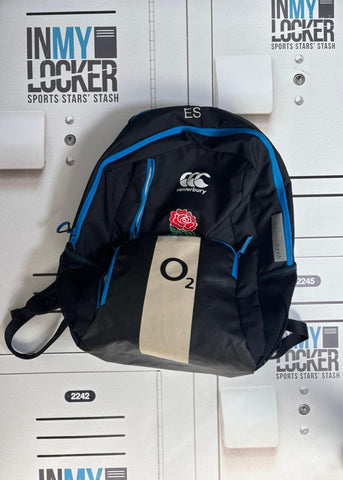 Elliott Stooke - England Rugby Initialled Rucksack [Black, Blue & Beige]