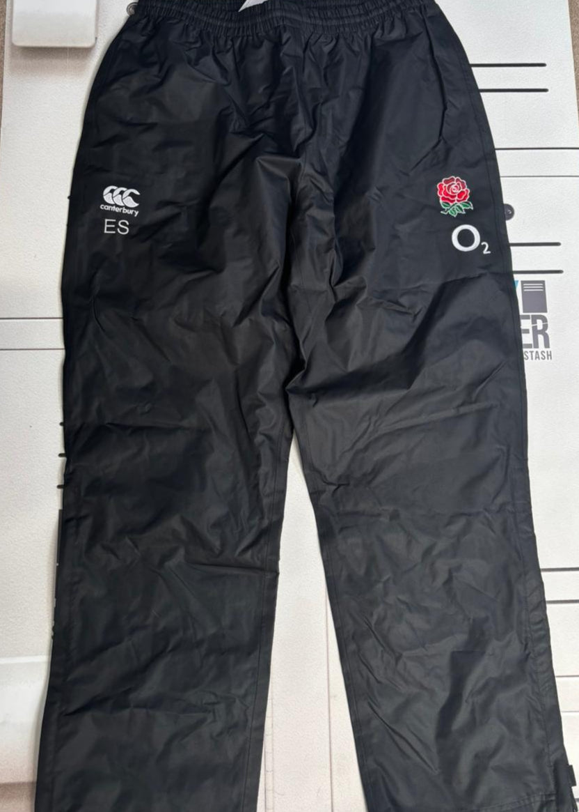 Elliott Stooke - England Rugby Initialled Waterproof Training Joggers [Black]