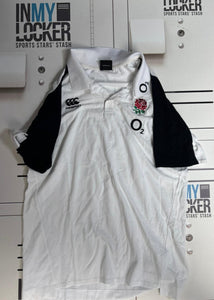 Elliott Stooke - England Rugby Polo Leisure Shirt [White & Black]