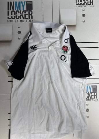 Elliott Stooke - England Rugby Polo Leisure Shirt [White & Black]