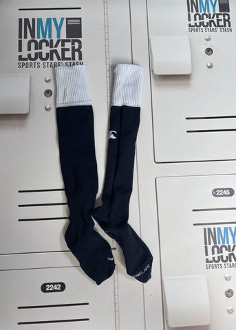 Elliott Stooke - England Rugby Socks  [Navy & White]