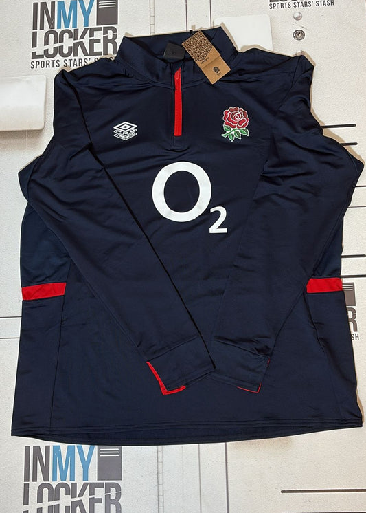 England Rugby 1/4 Zip Training Top [Navy]