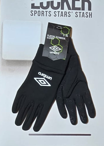 England Rugby Umbro Technical Players Gloves [Black]