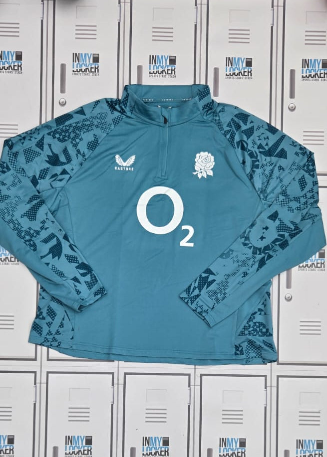 England Red Roses - Castore Quarter Zip Training Top [Blue]