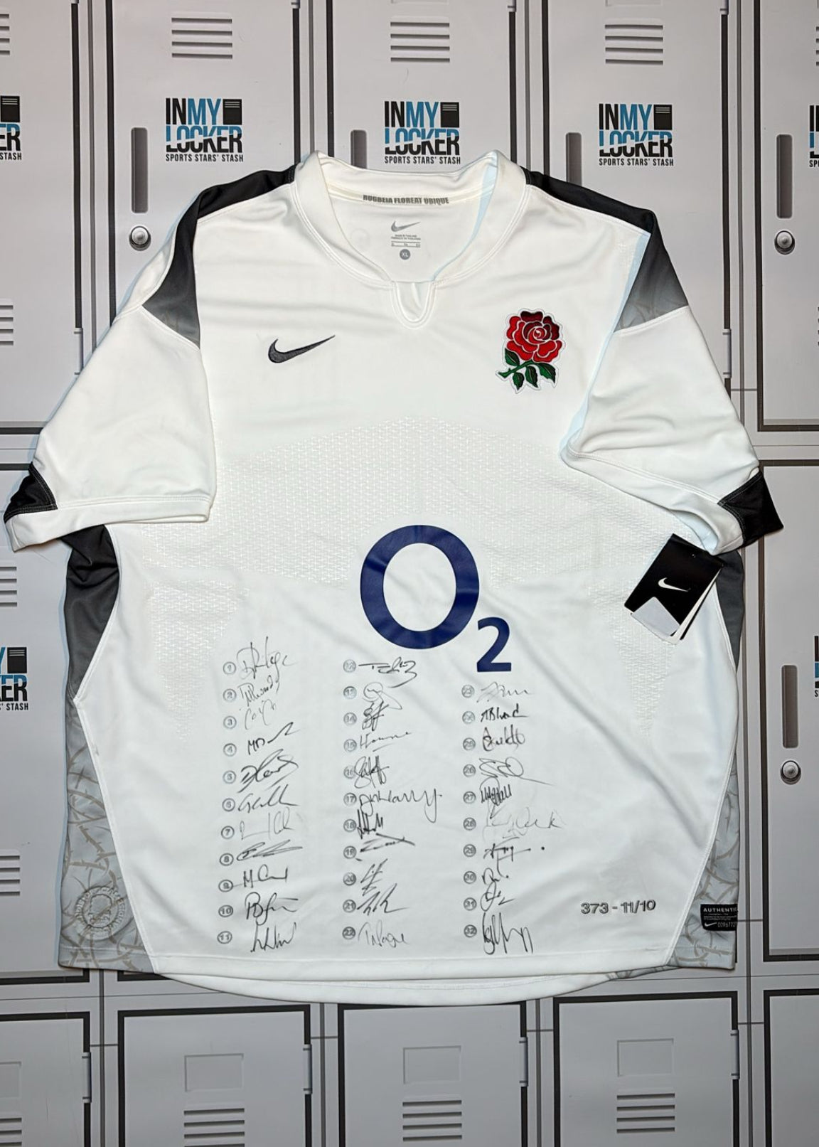 England Rugby - 2010/11 Nike Squad Signed Shirt (373) [White]