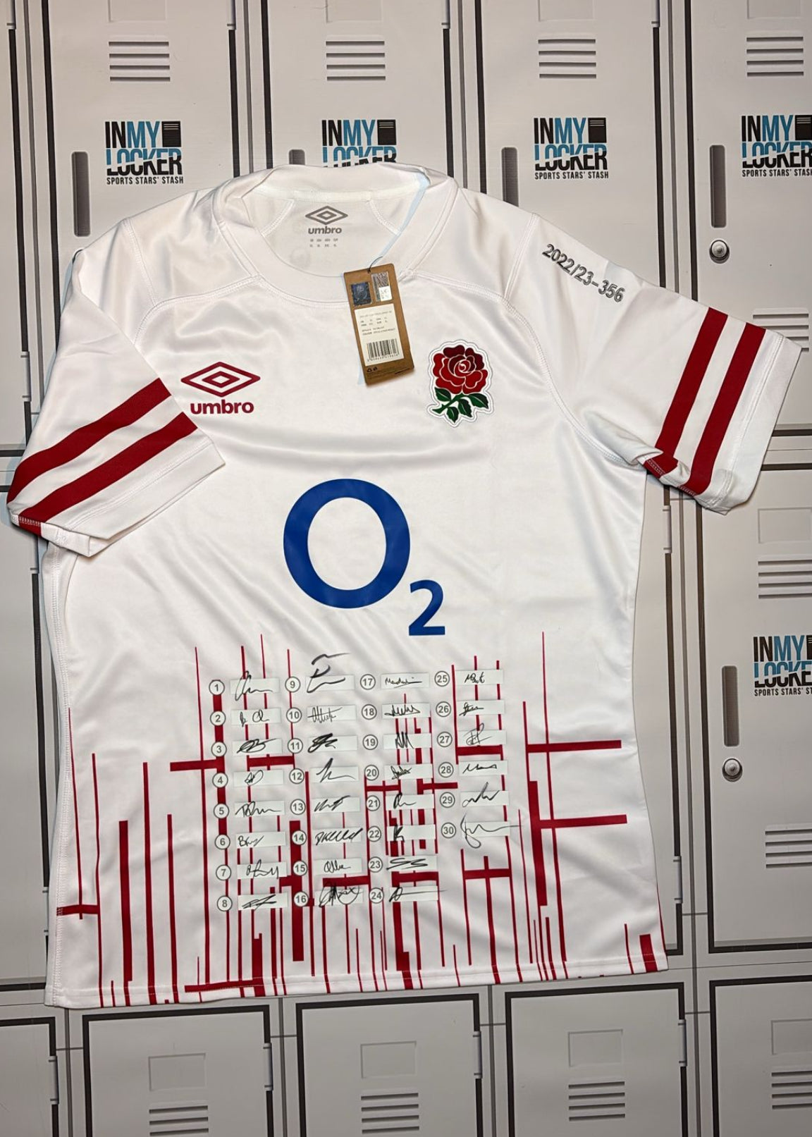 England Rugby - 2022/23 Squad Signed Shirt (356) [White]