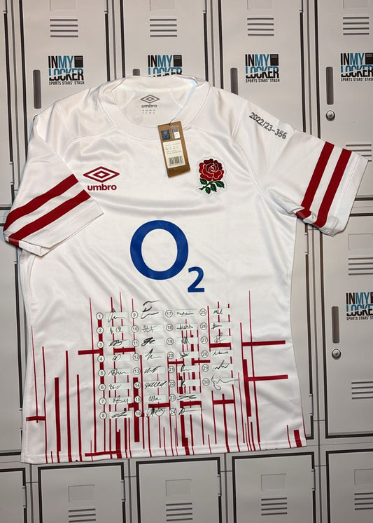 England Rugby - 2022/23 Squad Signed Shirt (356) [White]