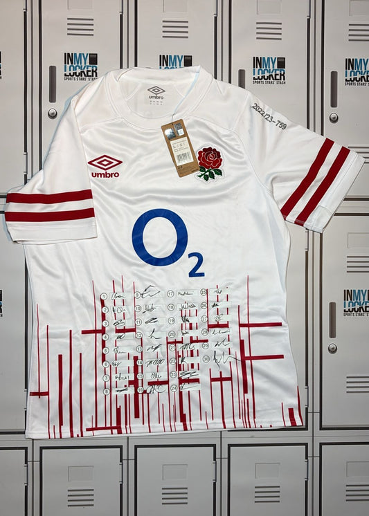 England Rugby - 2022/23 Squad Signed Shirt (759) [White]