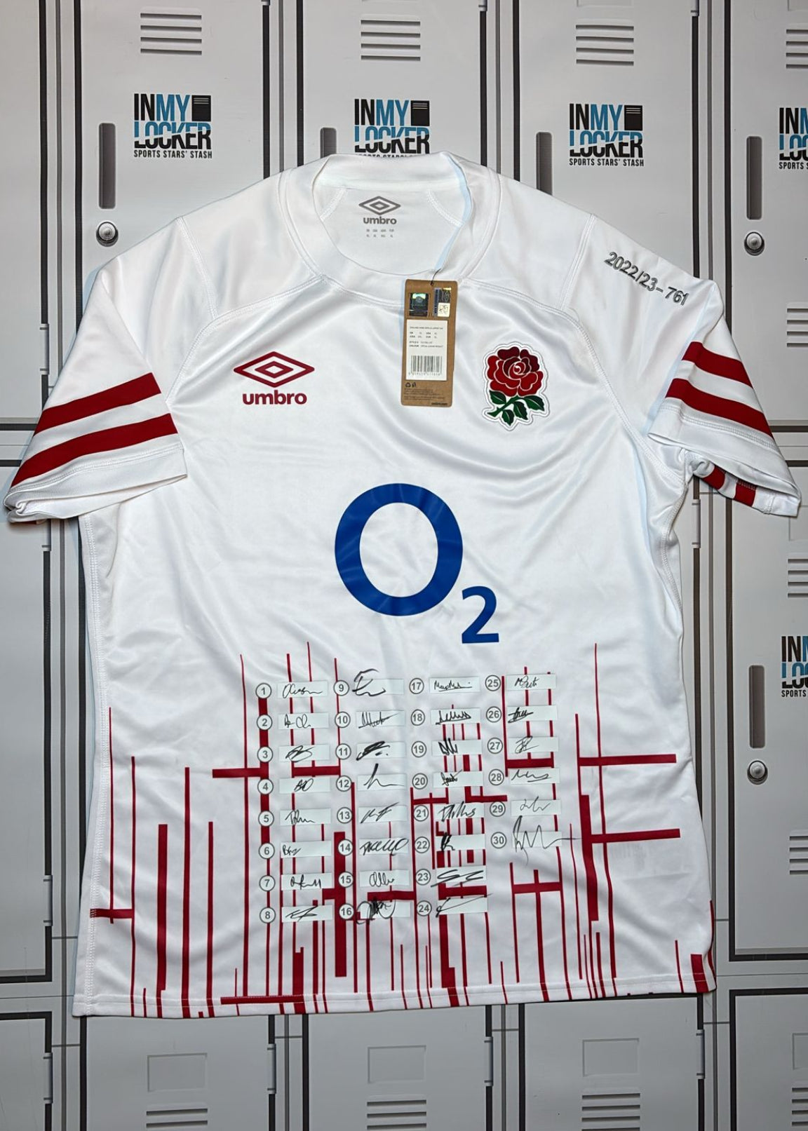 England Rugby - 2022/23 Squad Signed Shirt (761) [White]