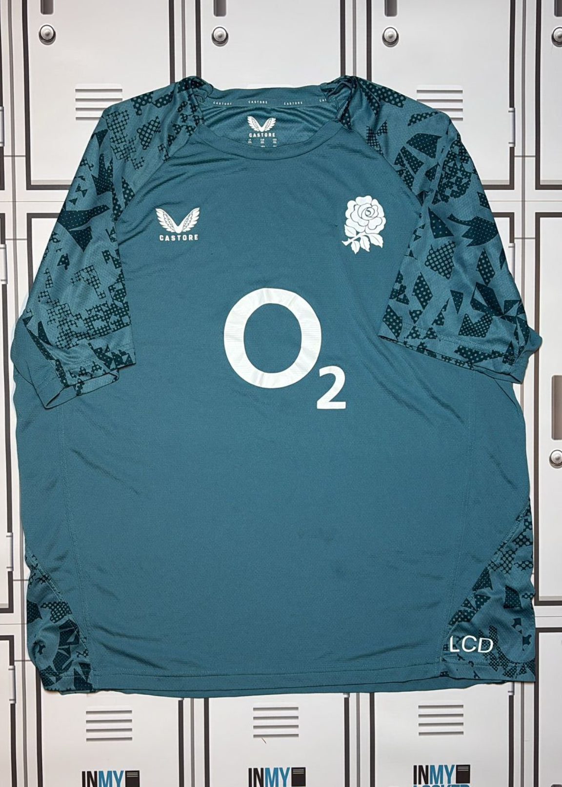 Luke Cowan-Dickie England Rugby - Castore Gym T-Shirt Initialled LCD [Green]