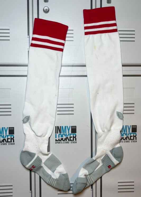 England Rugby - Castore Training Socks [White and Red]