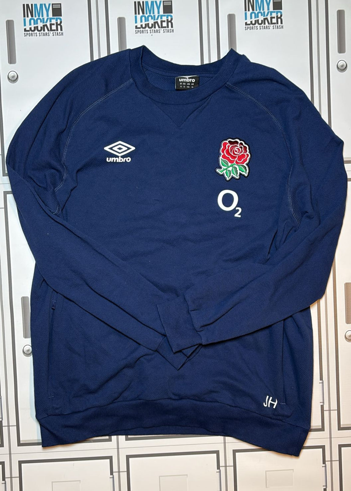 England Rugby - Umbro Leisure Jumper Initialled JH [Navy]
