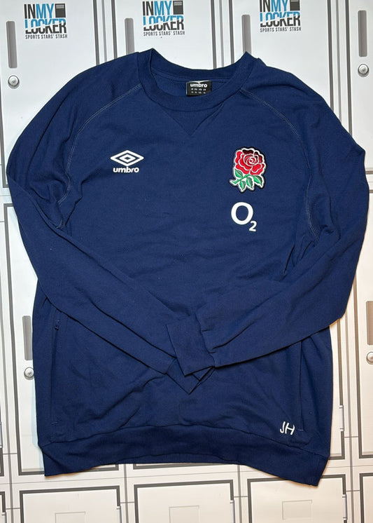 England Rugby - Umbro Leisure Jumper Initialled JH [Navy]