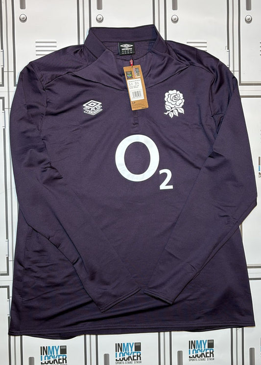 England Rugby - Umbro Pro 1/4 Zip Long-Sleeve Training Top [Purple]