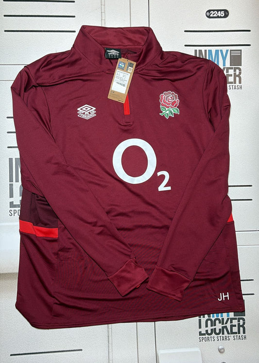 England Rugby - initialled Zipped Training Top [Red]