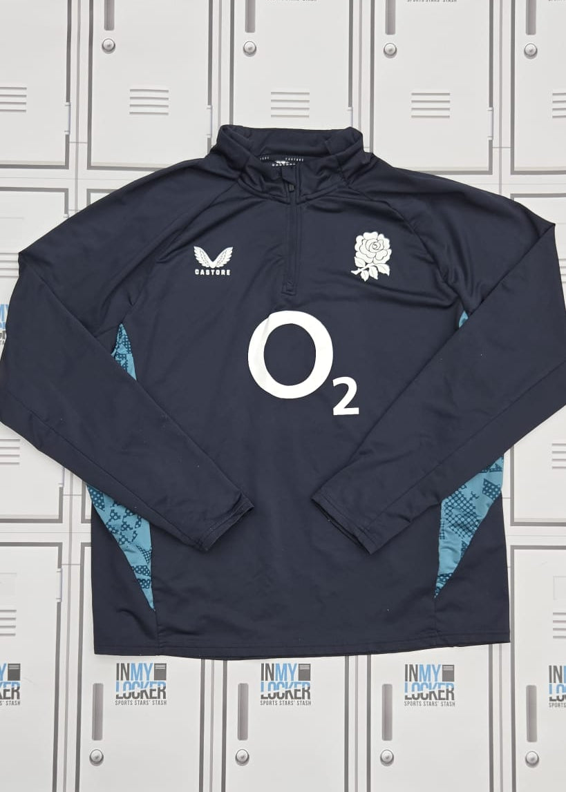 England Rugby Castore 1/4 Zip Long-Sleeve Training Top [Navy]