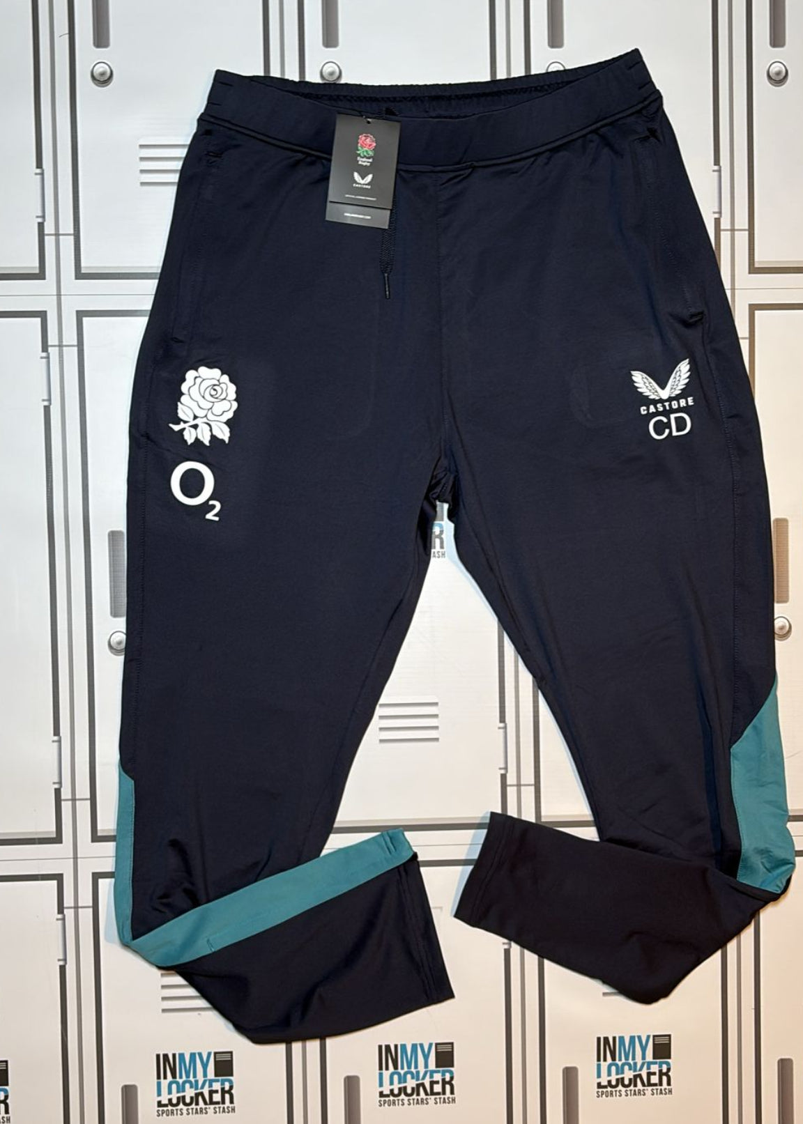 England Rugby Castore Contact Drill Pants Initialled CD [Navy]