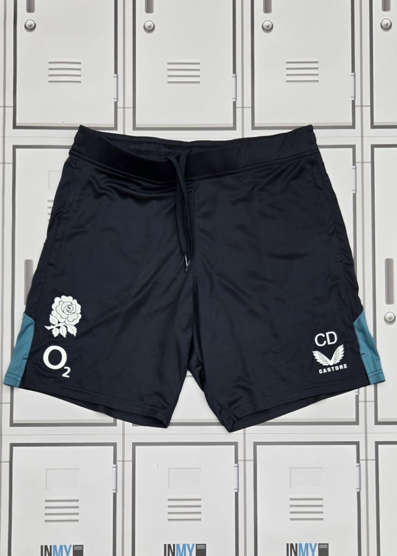England Rugby Castore Gym Shorts Initialled CD [Blue]