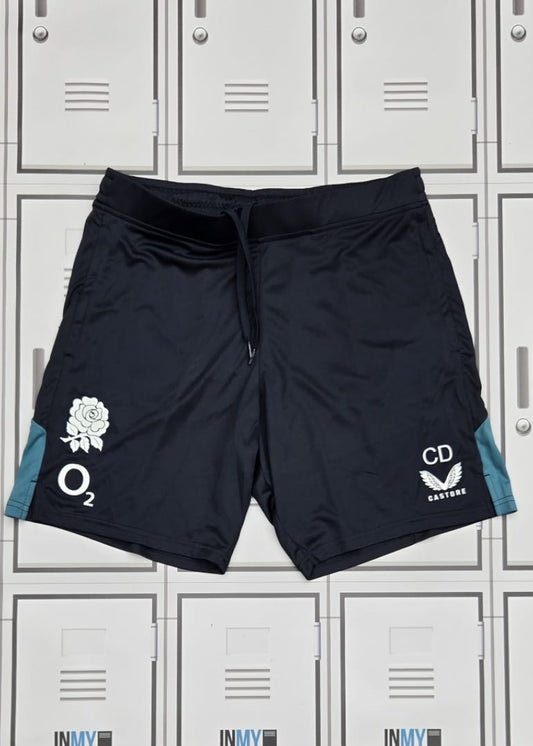 England Rugby Castore Gym Shorts Initialled CD [Blue]