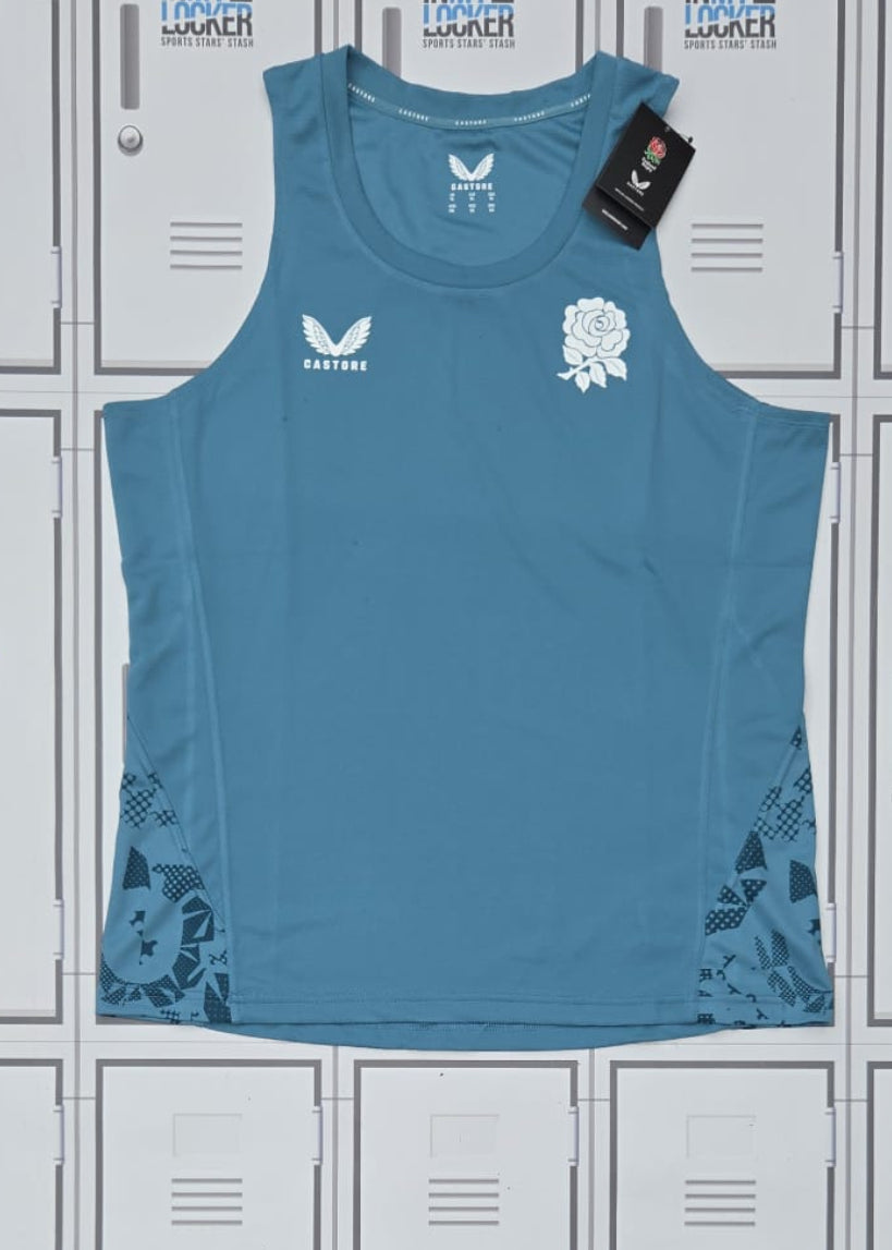 England Rugby Castore Gym Vest [Blue]
