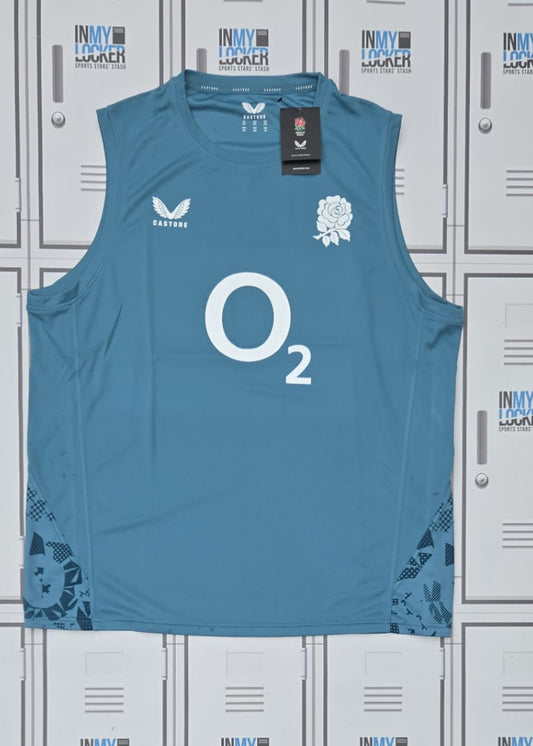 England Rugby Castore Gym Vest [Blue]