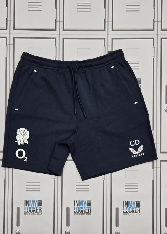England Rugby Castore Knit Shorts Initialled CD [Blue]