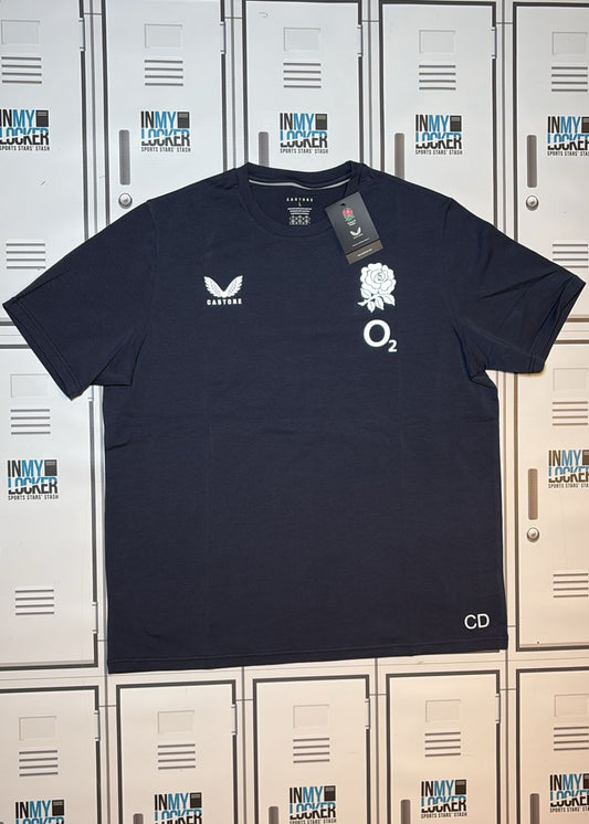 England Rugby Castore Leisure T-Shirt Initialled CD [Navy]