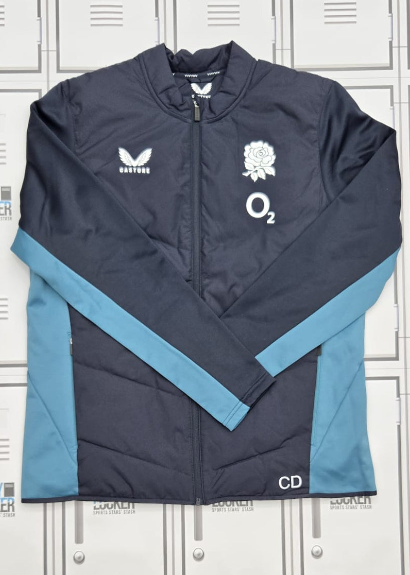 England Rugby Castore Training Jacket Initialled CD [Navy]