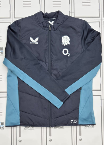 England Rugby Castore Training Jacket Initialled CD [Navy]