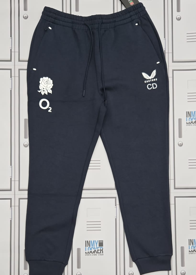 England Rugby Castore Travel Knit Pants Initialled CD [Navy]