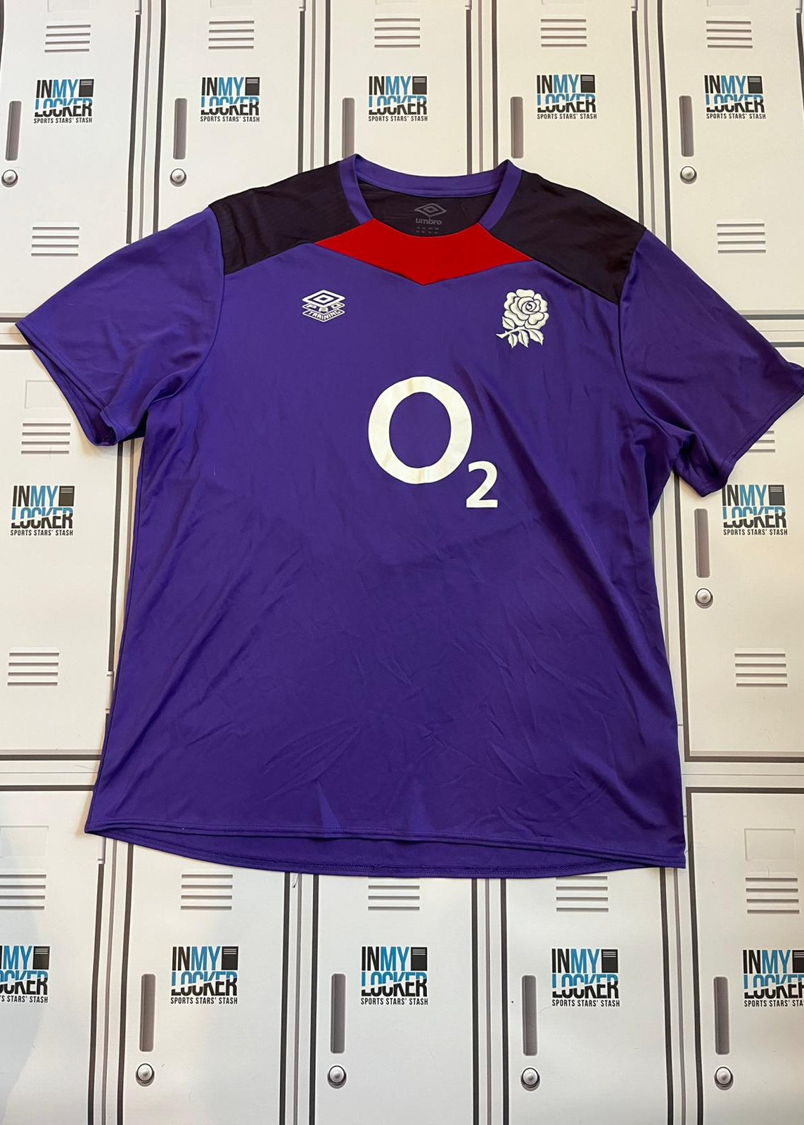 England Rugby Gym T-Shirt [Purple & Red]