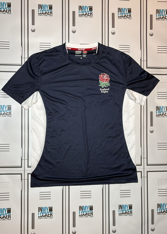 England Rugby Gym T-Shirt [Navy and White]