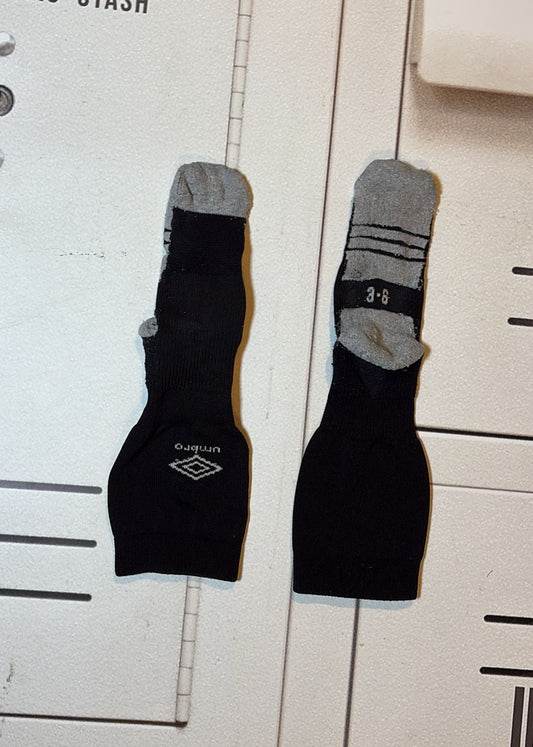 England Rugby Umbro Ankle Socks [Black & Grey]