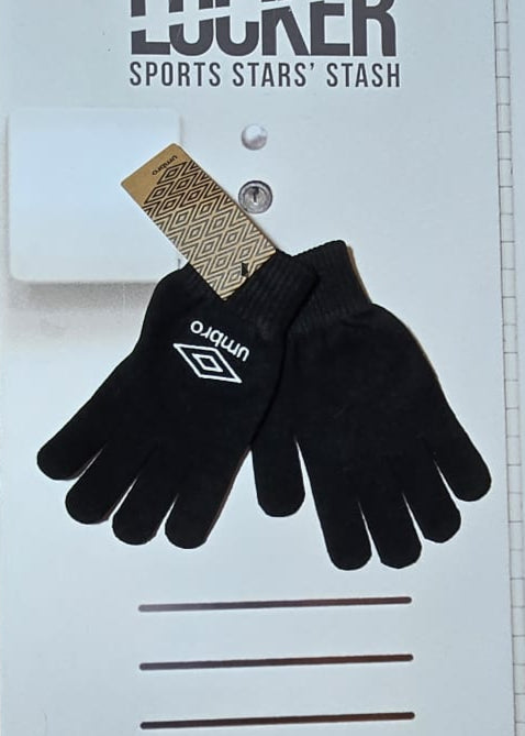 England Rugby Umbro Knitted Gloves [Black]