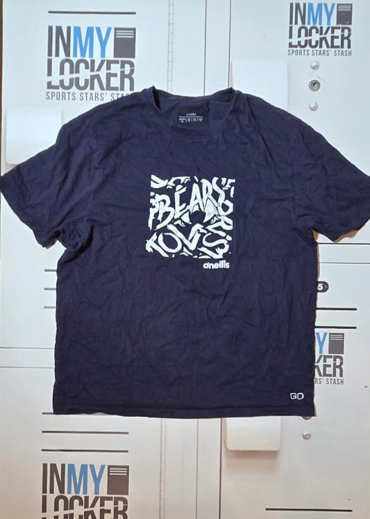Gabriel Oghre - Bristol Bears Initialled Name Pattern T-Shirt [Navy]