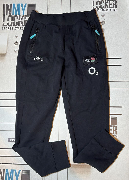 George Furbank - England Rugby Initialled Knit Trousers [Black]