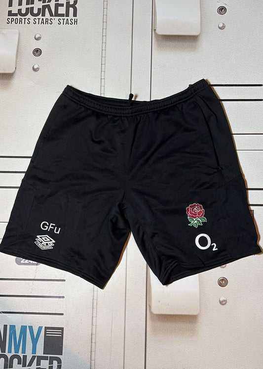George Furbank - England Rugby Initialled Gym Shorts [Black]