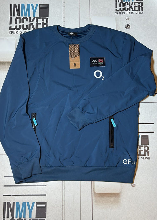 George Furbank - England Rugby Initialled Umbro Sweatshirt [Blue]