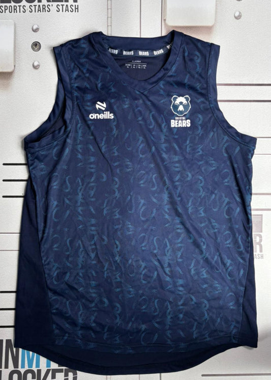 Gabriel Ibitoye - Bristol Bears Name Pattern Gym Vest [Navy]