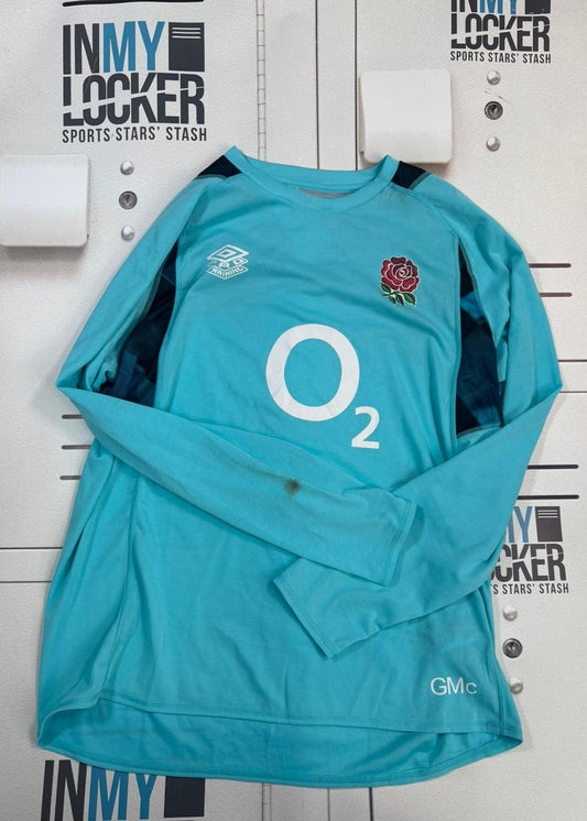 England Rugby - Initialled Long-Sleeve Squad Training Shirt [Blue]