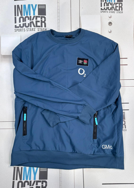 England Rugby - Initialled England Long Sleeve Training Jacket [Blue]