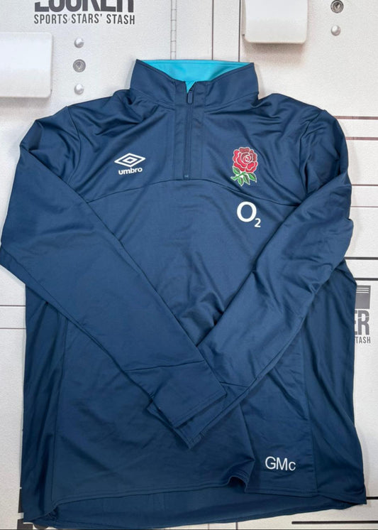 England Rugby - Initialled 1/4 Zip Training Jacket [Blue]
